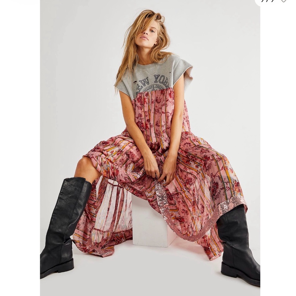 Wall Paper Maxi Dress
